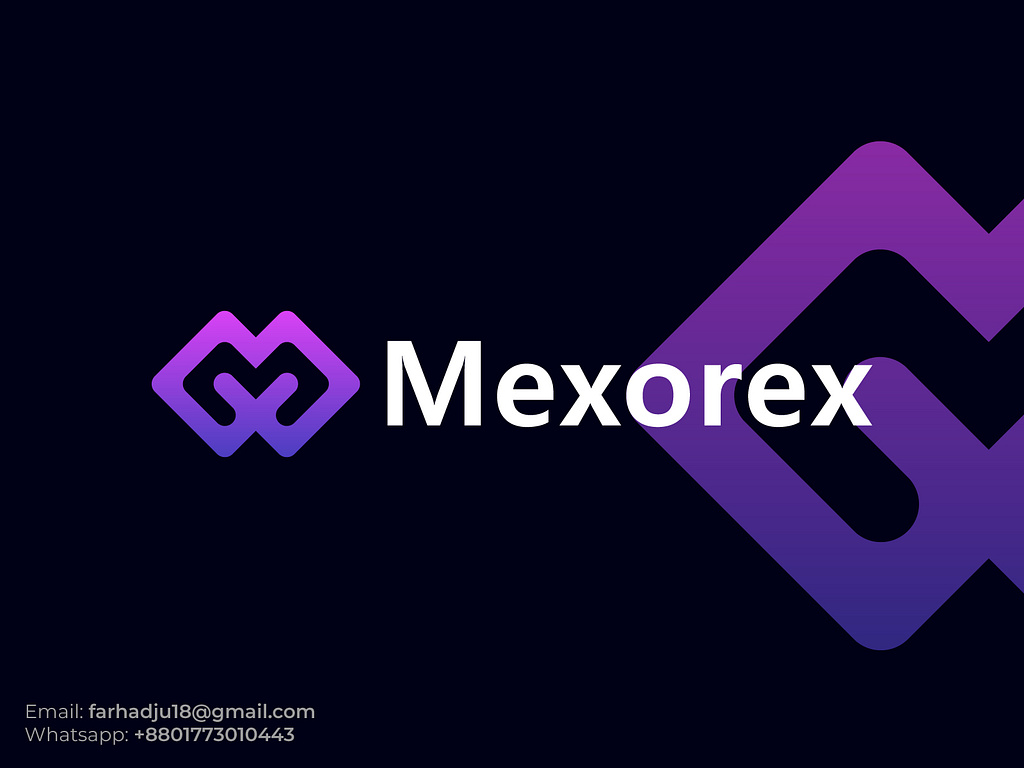 MX letter logo design by Farhad Hossain on Dribbble