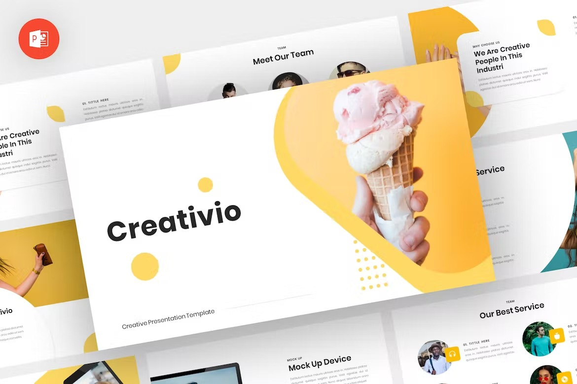 Creativio - Creative Powerpoint Template abstract business clean corporate creative download google slides keynote pitch pitch deck powerpoint powerpoint template pptx presentation presentation template report slides template ui web