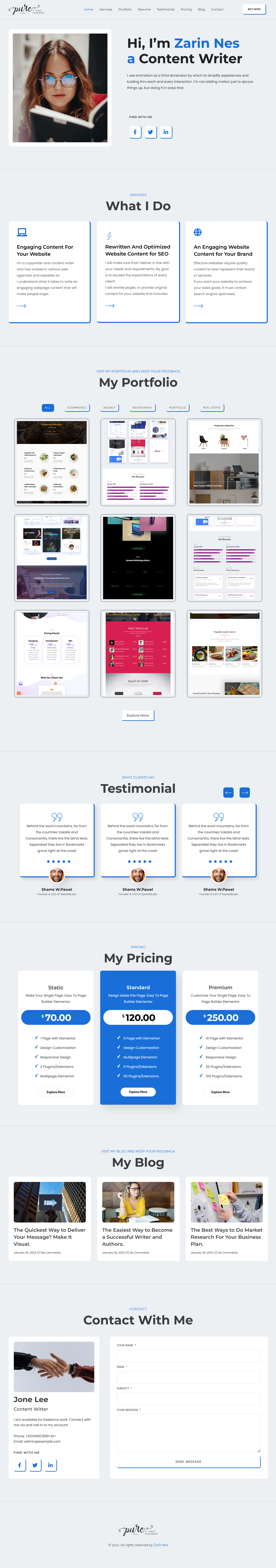 Personal Portfolio website blog business website construction website ecommerce website elementor elementor pro email marketing mailchimp muzakkirasif on page seo personal portfolio website portfolio website real estate website responsive website web design web development wordpress