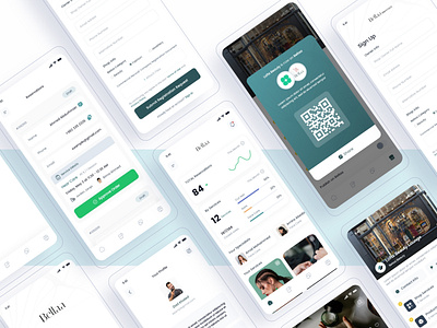 Bellaa - Beauty app (Merchant) beauty app design merchant merchant app mobile design ui uxui