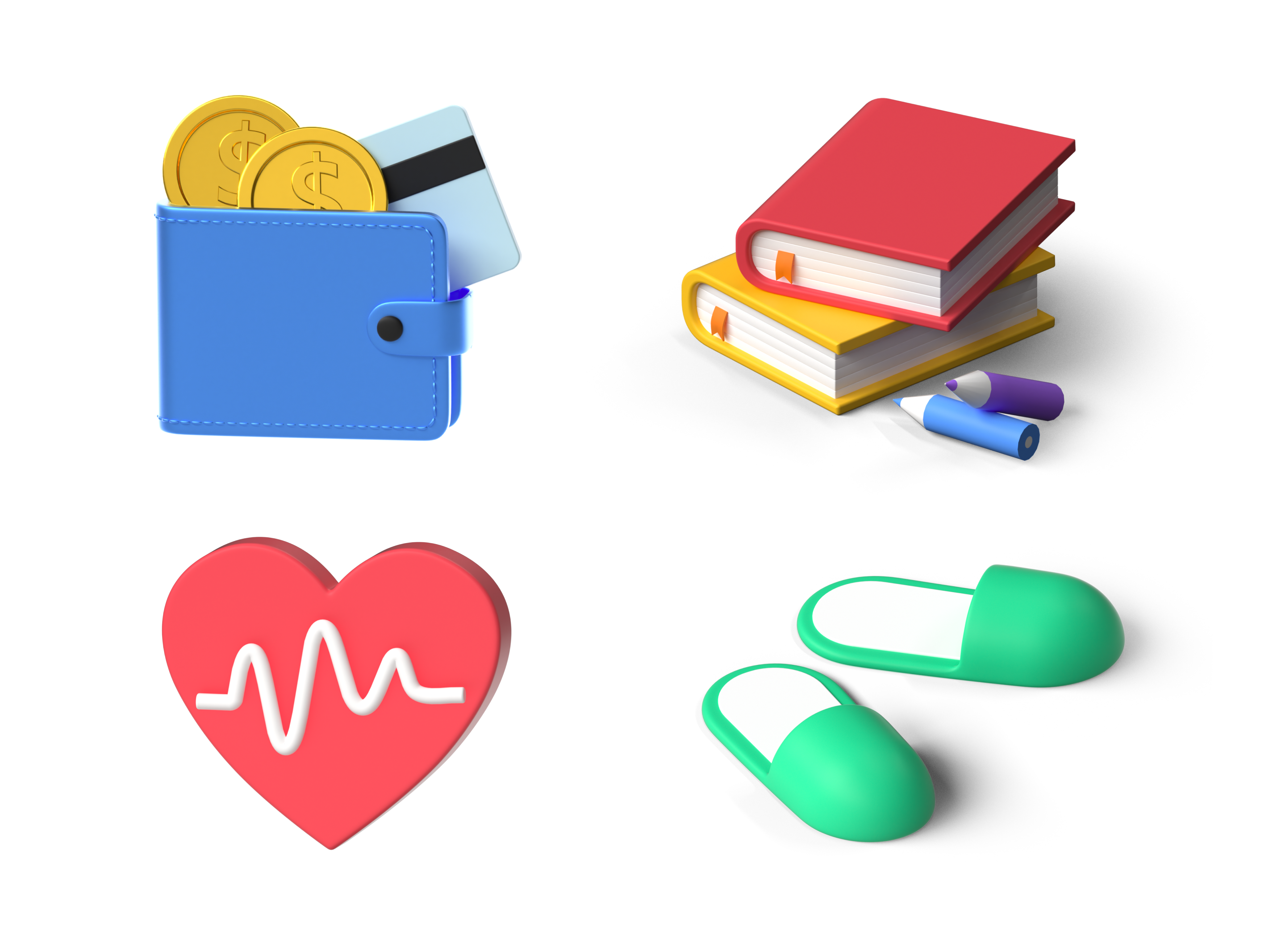 3D Icon for Cluep 3d 3danimation 3dart b3d blender blender3d branding c4d cinema4d colorful design geometric icon illustration motion render set simple uiux wallet