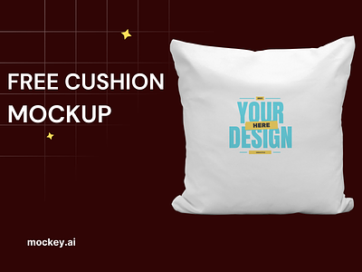 Free Cushion Mockup | Download Or Generate branding cushion cushion mockup graphic design mockup