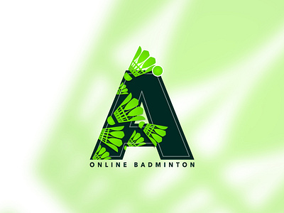 Badminton Logo || A, logo, branding, identity badminton badminton logo branding graphic design green illustration logo shuttle tren trendy vector
