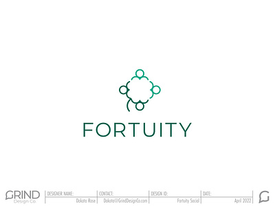 Fortuity Social: Logo Design branding graphic design logo