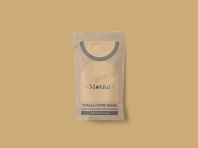 Mokhá beige brand brand design branding coffee coffee brand design graphic design logo