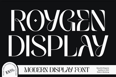 Roygen Display Font display font font font design fonts graphic design illustration logo typeface typography