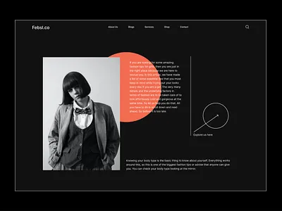 Fashion Dark Web 2023 apparel clothes clothing design e commerce fashion hero section home page interface landing page minimal style trend ui ux wear web web design web header