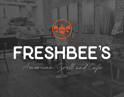 Freshbee's American Grill and Cafe's logo desing & branding brand design branding branding design design graphic design illustration logo logo design