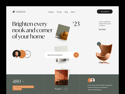 Stelion Website design interface product service startup ui ux web website