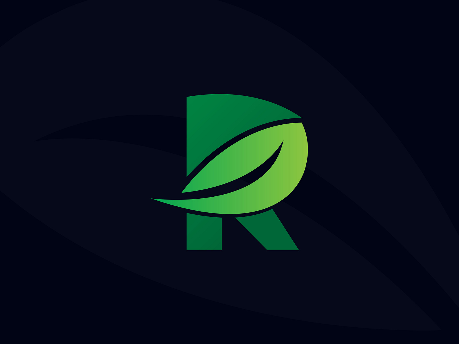 Letter R leaf logo by Mahamud hasan Tamim on Dribbble