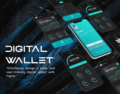 Digital Wallet UI/UX branding design digitalwallet graphic design typography ui ux wallet