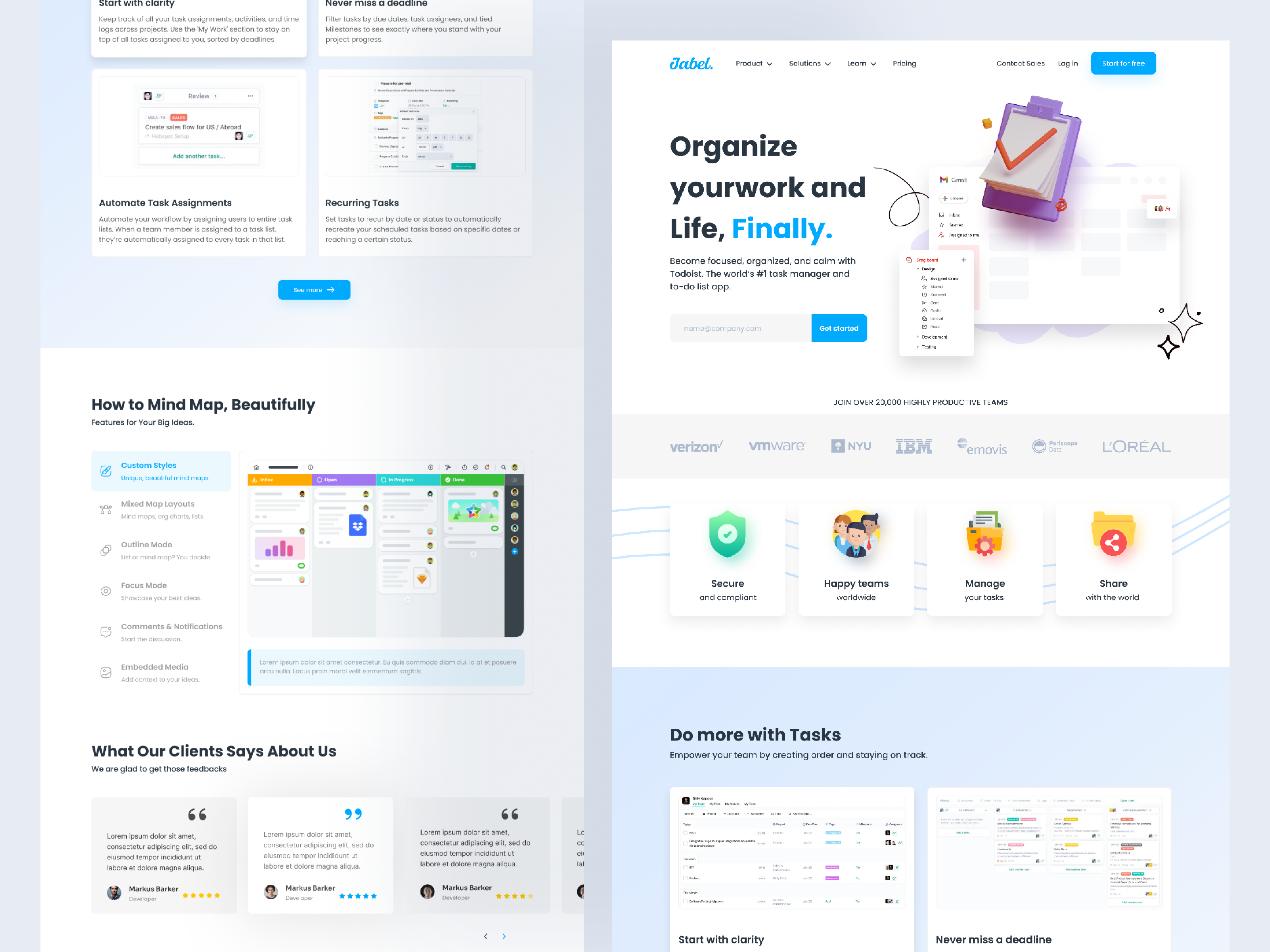 Example of Saa S Website UI/UX Design