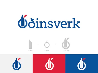 Óðinsverk l Logo Design brand identity branding estate agency logo logo design moiz designer real state logo óðinsverk