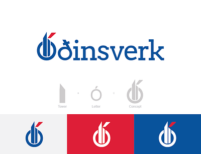 Óðinsverk l Logo Design brand identity branding estate agency logo logo design moiz designer real state logo óðinsverk