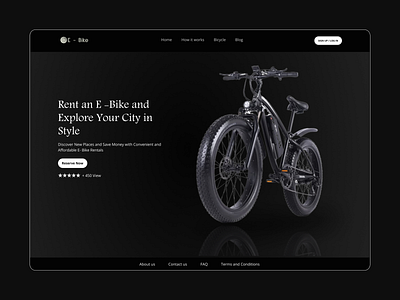 Responsive Design for Bicycle rental Website branding design figma graphic design illustration logo typography ui ux vector