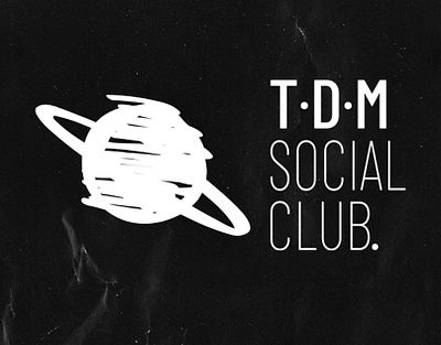 TDM Social Club logo iterations & design brand design branding branding design graphic design illustration logo logo design