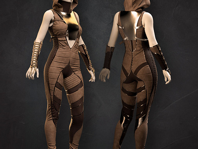 ArtStation - Sci-fi male outfit #1 / Marvelous Designer