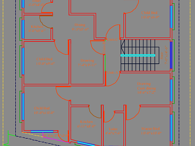 2D Floor Plan 2d floor plan architectural architectural view autocad civil engineering construction costing design elevation graphic design materials boq materials estimate plumbing drawing structural design