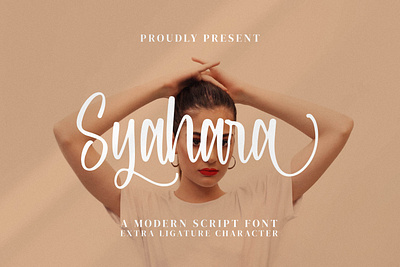 Syahara - Modern Script Font logotype