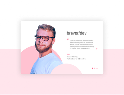 Testimonials - Daily UI #039 039 dailyui design figma testimonials ui web design