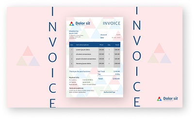 #DailyUI, Day-046:- Invoice branding concept dailyui dailyuichallenge design graphic design illustration invoice logo ui uichallenge vector