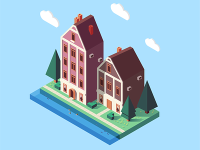 Home sweet home illustration vector