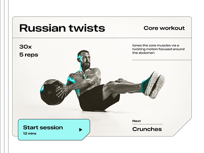 Day 23: Workout home screen app design build minimal ui design web design workout app design