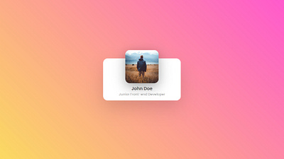 Modern Profile Card Design (Resposive) design front end google gradient profile card responsive ui