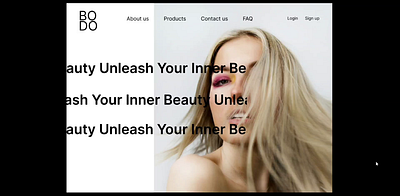 BODO beauty! design designer figma prototype ui uidesign webdesign website