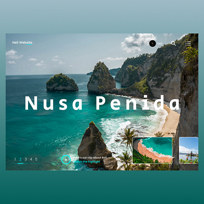 Nusa Penida Web Design app appdesign bali branding design illustration indonesia landing page logo nusa penida travel ui uidesign ux uxdesign web web design website website design websites