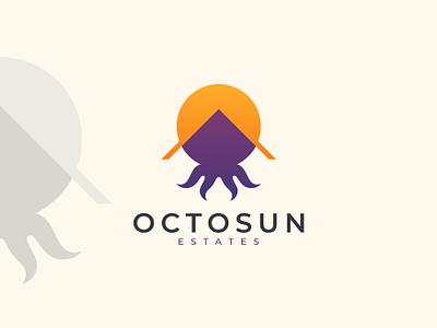 OctoSun Estates branding estate graphic design logo real realestate