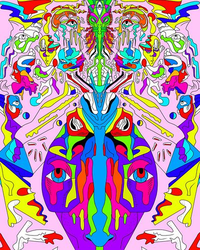 Alberto Carlos Montana - Psychedelic Art design illustration popart psychedelic art psychedelicart
