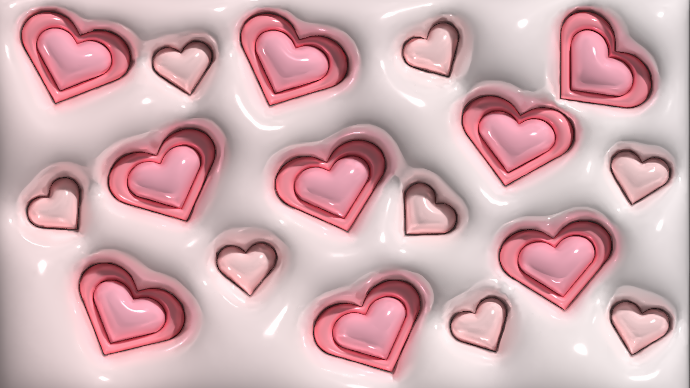 Macbook Wallpaper 13" Pink Hearts by Michelle Mabelle on Dribbble