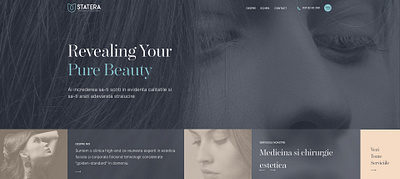 Beauty Clinic Hero Concept artistic beauty clinic design health wellness