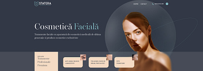 Treatment Page Hero - Beauty Clinic artistic beauty clinic design elegant design facial treatment figma health web design wellness