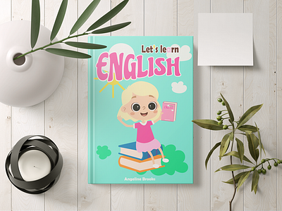 English book for kids design graphic design illustration vector