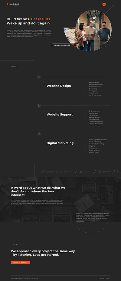 Digital Agency: Services Page agency design digital digital agency figma services web web design