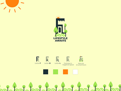 FDL Natural Resort logo branding design graphic design illustration logo na nature typography vector