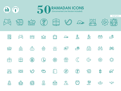 50 Ramadan Icons fasting foundation icon icon set icons islam islamic icons mosque muslim namaz pray praying ramadan ramadan icon ramadan icon set ramadan icons religion religious sahur vector