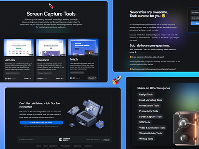 Dark Mode Website with Soft gradient 🤌🏻 blue home page clean website dark mode website dark website homepage minimal ui ux web ui web uiux website layouts