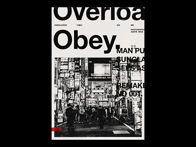 Obey [reimagined] /409 clean design modern poster print simple type typography