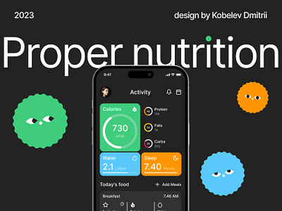 Proper nutrition mobile app animation app design figma fitness health mobile mobile app motion graphics nutrition property sport ui uiux ux web