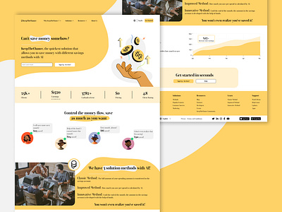 Animated Landing Page Design app design dailyui design graphic design illustration landing page landingpage log in logo portfolio ui ux