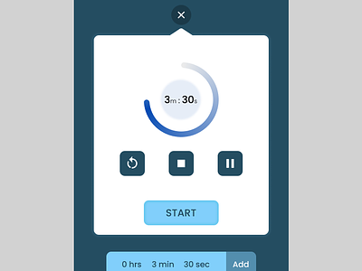 Count Down Timer app dailyuichallenge design ui ux vector