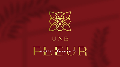 Une Fleur branding design graphic design logo vector