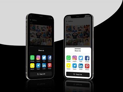 Social Share #DailyUI #010 app appscreens dailyui design socialshare ui uichallenges uxui
