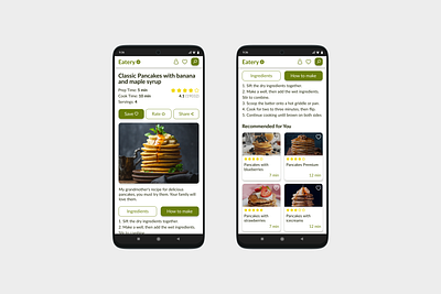Recipe (40/100) dailyui mobile mobilewebsite ui ui design website