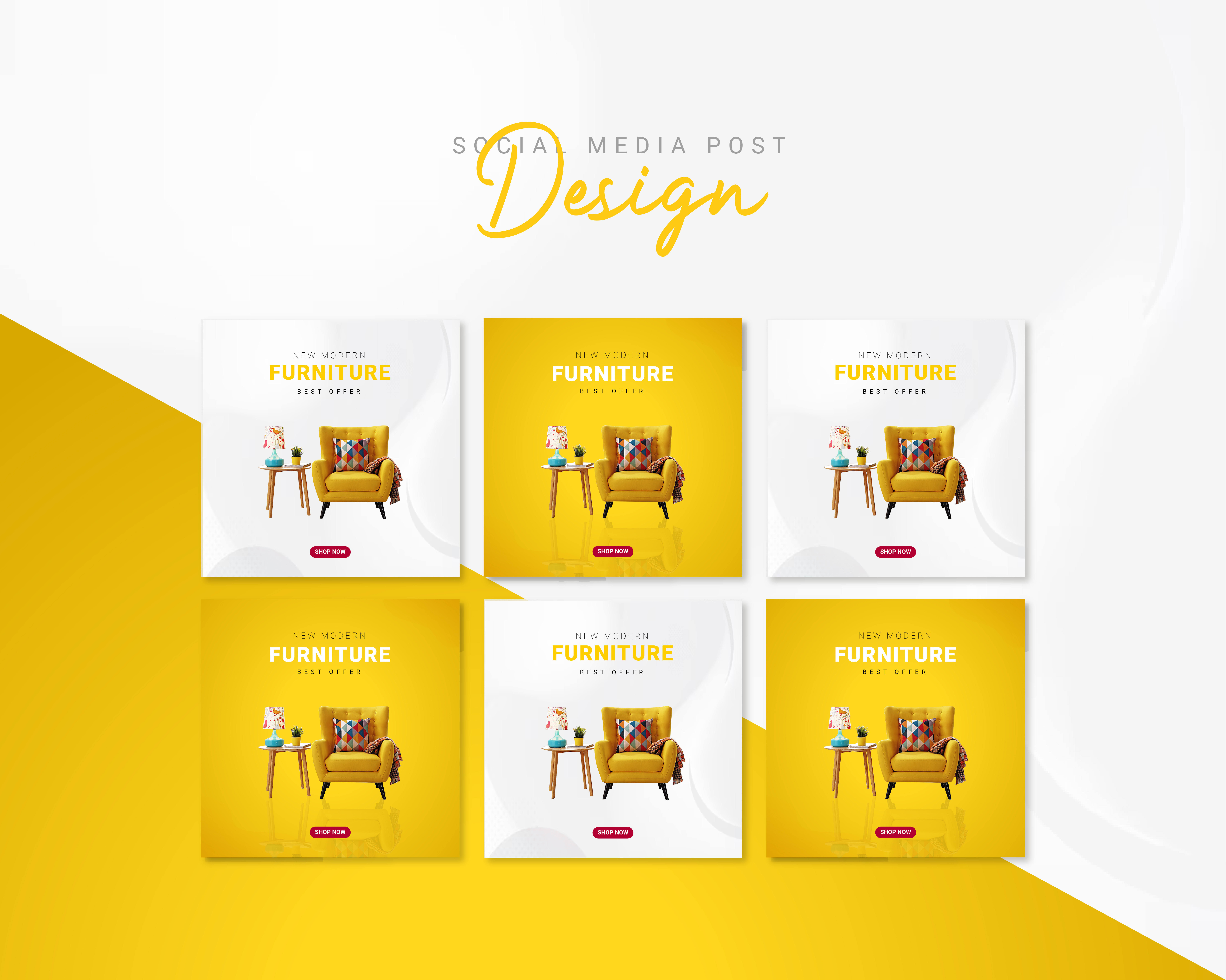 Furniture Social Media Post Design ad banner desginer furniture post graphic design instagram post social media post