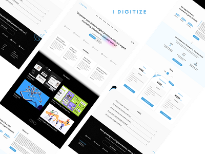I Digitize Website Design - Digital Marketing Website Design branding digital marketing website landing page design logo logo design ui uiux ux website design