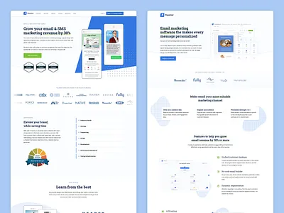 Email Marketing SaaS website clean website design ecom ecommerce ecommerce design ecommerce website email email marketing email marketing software graphic design marketing marketing website saas saas website sms marketing software ui ux webflow website design